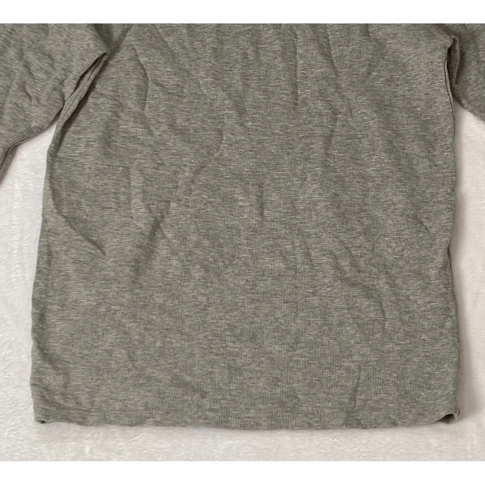 Polo Ralph Lauren Mens 2XL Gray Waffle Knit Thermal‎ Long Sleeve Sleepwear Shirt